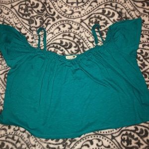 Off the shoulder crop top